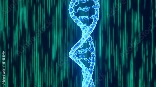 Wallpaper Mural 3d rendered illustration of dna Torontodigital.ca