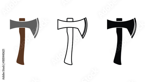 Three different colored axes on a white background for illustration purposes