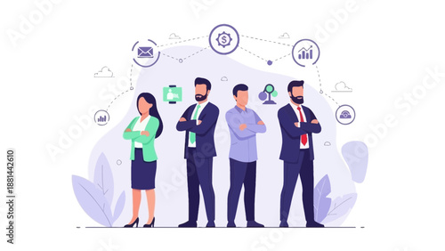 Diverse Business Team Collaboration and Strategy