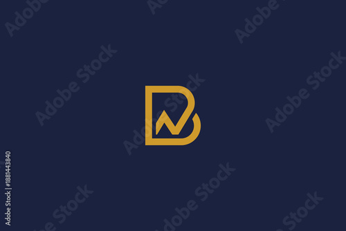 letter nb logo icon design template with vector inspiration logo simple design
