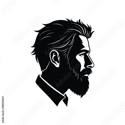 A high contrast profile silhouette design 