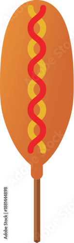 Wallpaper Mural Festival food stall, Japanese festival, American hot dogs illustration Torontodigital.ca