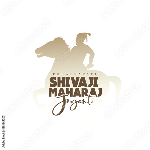 illustration of Chhatrapati shivaji maharaj jayanti Chhatrapati Shivaji Maharaj with a traditional turban, pearl jewelry and a pavilion silhouette; evokes Maratha heritage, bravery, leadership and his