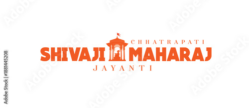 illustration of Chhatrapati shivaji maharaj jayanti Chhatrapati Shivaji Maharaj with a traditional turban, pearl jewelry and a pavilion silhouette; evokes Maratha heritage, bravery, leadership and his