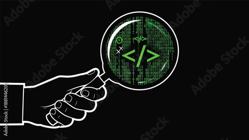 Magnifying code: a conceptual illustration of software development and debugging