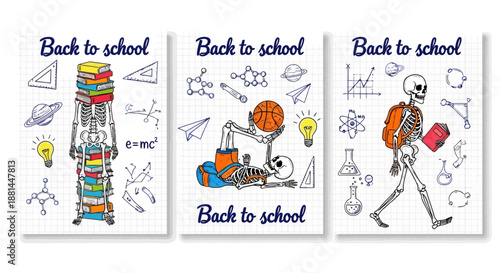 Humorous Back to School Skeletons Educational Adventures and Learning Fun with Whimsical Illustrations