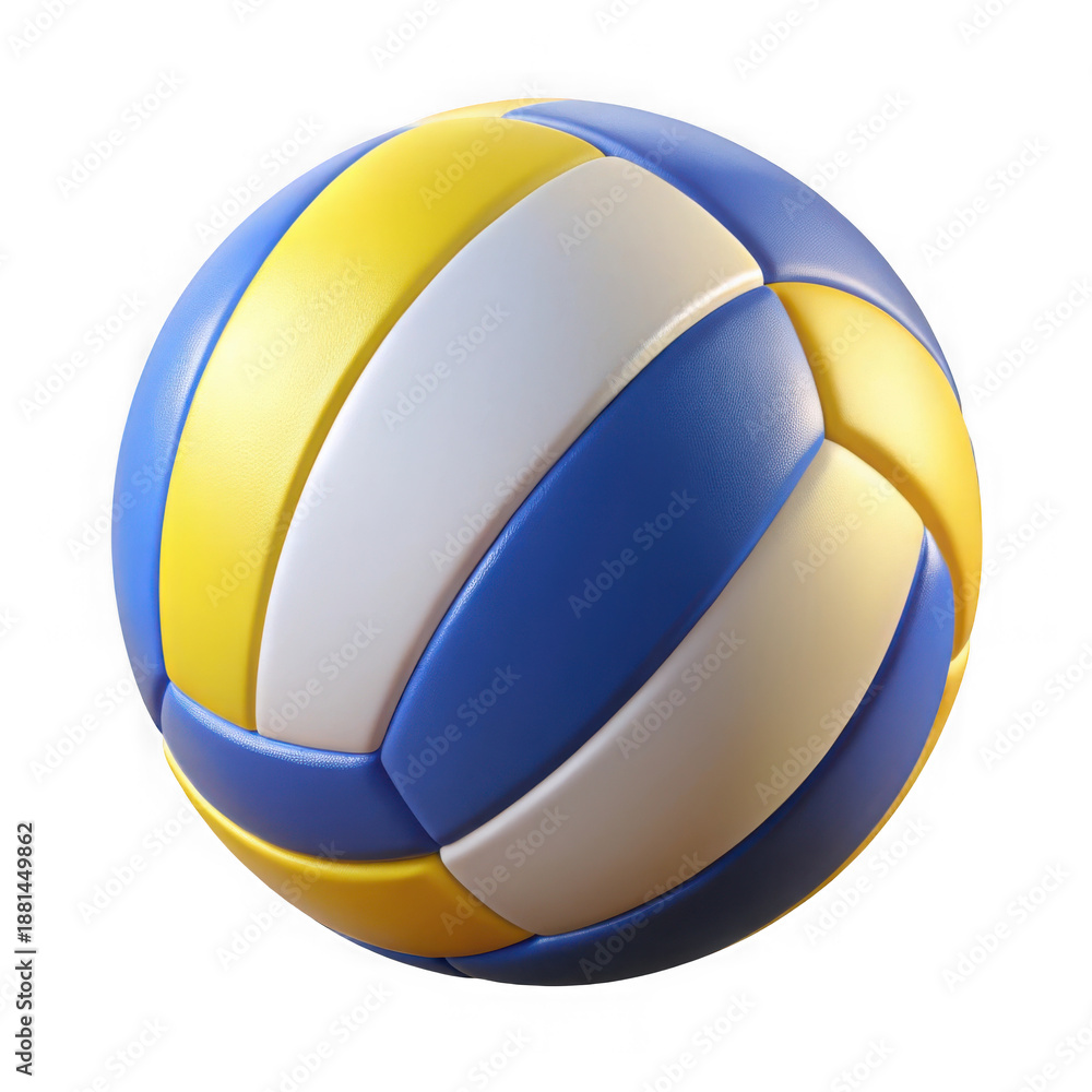 Fototapeta premium 3d volleyball ball isolated on transparent background