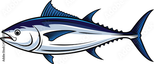 Tuna Fish Vector Illustration