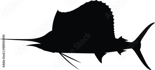 Swordfish Silhouette Vector