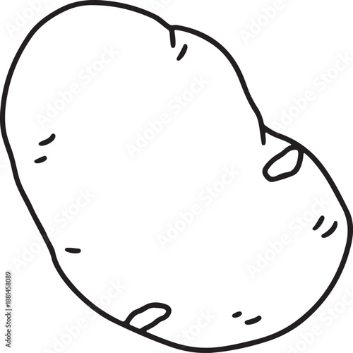 Potato drawing easy 