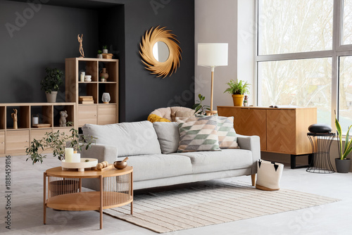 Interior of modern living r...