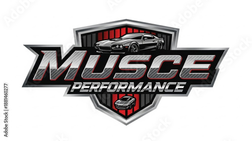 Musce Performance Automotive Logo Emblem.