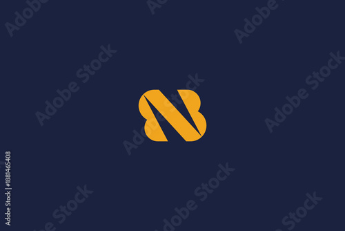 letter bb or bnb logo icon design template with vector inspiration logo simple design
