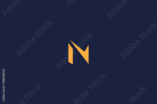 letter n logo icon design template with arrow vector inspiration logo simple design