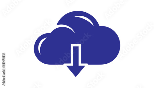 Download File Icon for Web, App and UI Design