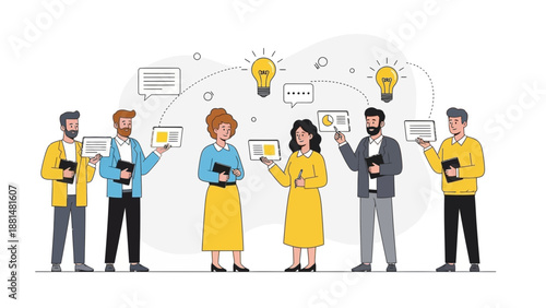 Teamwork Collaboration Brainstorming Business Meeting Idea Generation