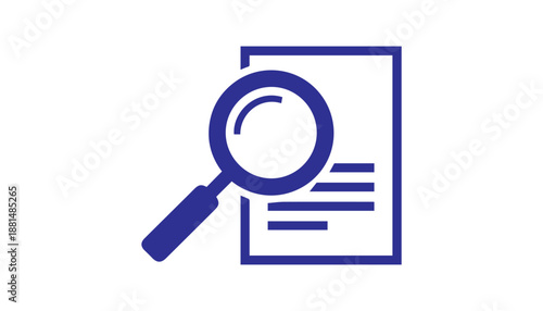 Search Report Icon for Analytics, Data and UI Design