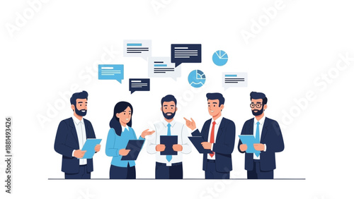Business Meeting Teamwork Discussion Strategy Planning Collaboration