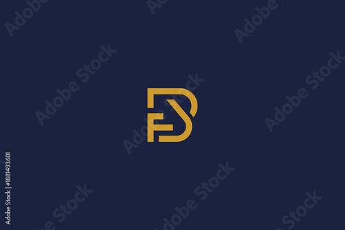letter fb logo icon design template with vector inspiration logo simple design