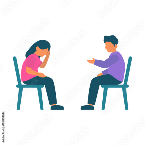 Mental Health Therapy Concept Vector