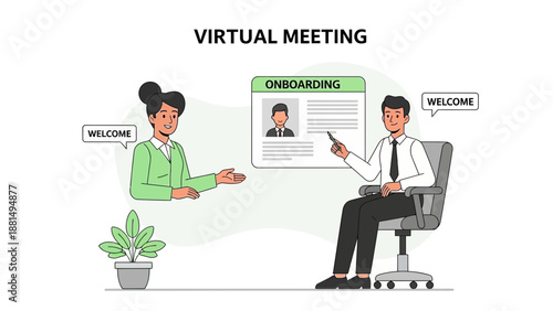 Virtual Meeting Onboarding: Remote Team Collaboration and Welcome