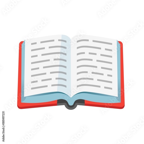 open book vector illustration