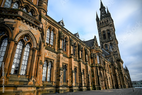 University of Glasgow Main Building Gothic Architecture Exterior facade