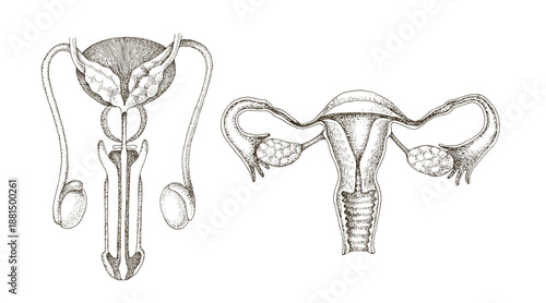 Female and male reproductive system