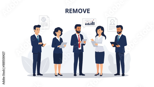 Business Team Collaboration Meeting Strategy Discussion