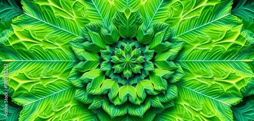 Intricate fractal cabbage pattern, endless repetition of leaf structures, cabbage,  background
