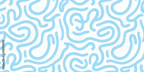 Abstract light blue swirling patterns on a white background, viewed from directly above, showcasing intricate designs and fluid shapes
