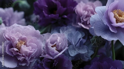 close up of purple flower
