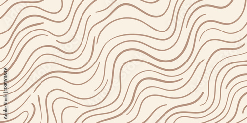 Topographic map illustration featuring wavy lines, abstract landscape, minimalist design, terrain, geography