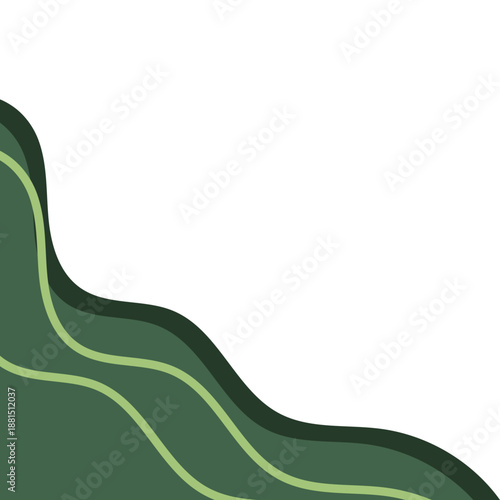 Blob Corner Border Illustration
