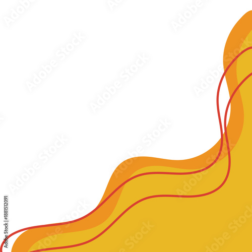 Blob Corner Border Illustration