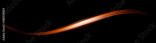 Curved glowing streak forming a smooth S-shaped wave. Perfect for dynamic overlays, energy effects, futuristic motion, and visual design.