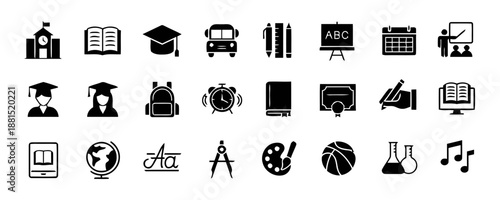 Education school learning study icon vector illustration design