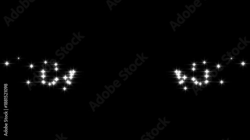 Wallpaper Mural 4k Magic glitter sparkle circling trail, twinkling particles glitter, blinking cartoon doodle stars, magic fairy dust sparkle line, elegant fairy shimmer transition effect on black screen. Torontodigital.ca