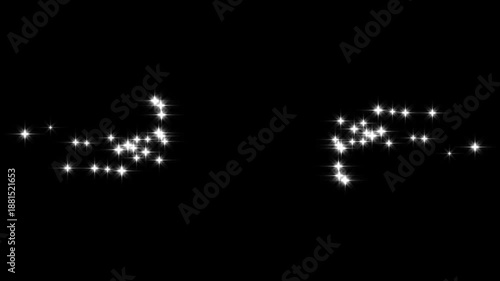 Wallpaper Mural 4k Magic glitter sparkle circling trail, twinkling particles glitter, elegant fairy shimmer transition effect on black screen, blinking cartoon doodle stars, magic fairy dust sparkle line. Torontodigital.ca