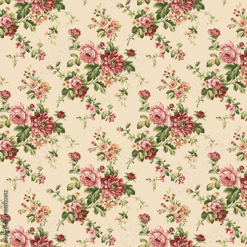 seamless pattern with flowers