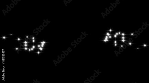 Wallpaper Mural 4k Magic glitter sparkle circling trail, blinking cartoon doodle stars, twinkling particles glitter, elegant fairy shimmer transition effect on black screen, magic fairy dust sparkle line. Torontodigital.ca