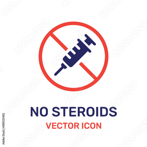 No steroids sign stop doping in sport