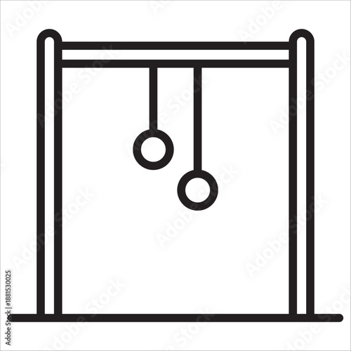 Park icon outline vector