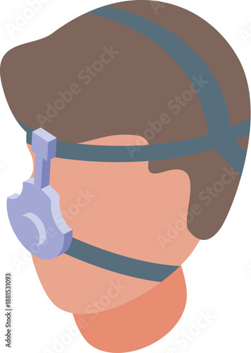 Doctor performing a vision check on a patient using a medical device