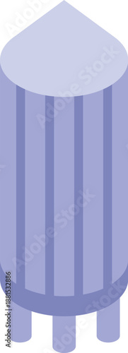 Processing tower refining and storing liquids in a chemical plant or factory