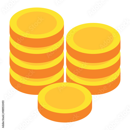 Coin icon design