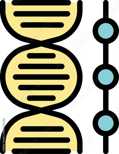 Dna double helix structure connecting to a timeline, symbolizing progress in genetic research and gene editing