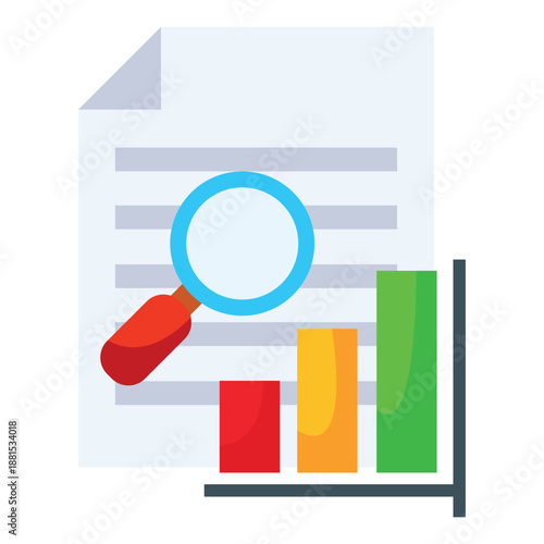 Report analysis icon design. Business icon Design