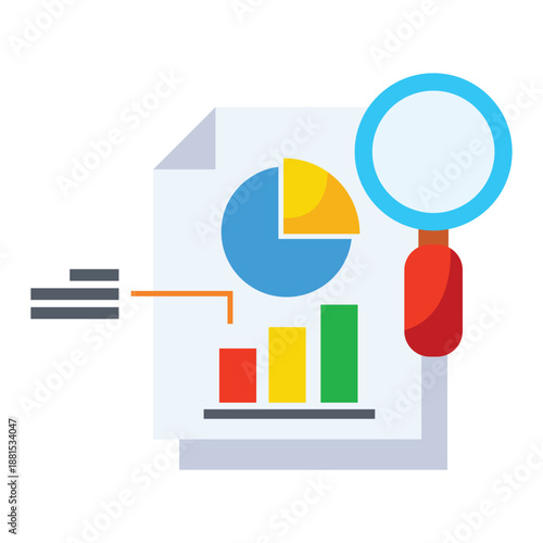 Report analysis icon design. Business icon Design