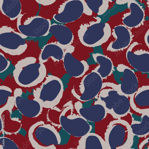 Animal Leopard Seamless Pattern Background